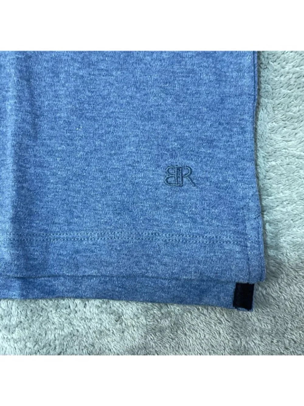 NWT Banana Republic Men's M Luxe Touch Performance Polo Shirt Blue Cotton C1184
